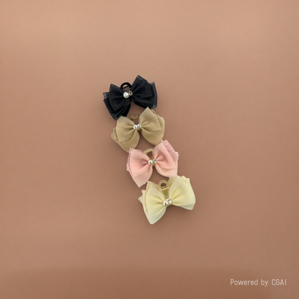 Super fairy mesh bow clip for women 2026 new style, exquisite water diamond style hair clip at the back of the head, shark clip for summer Application Scenario