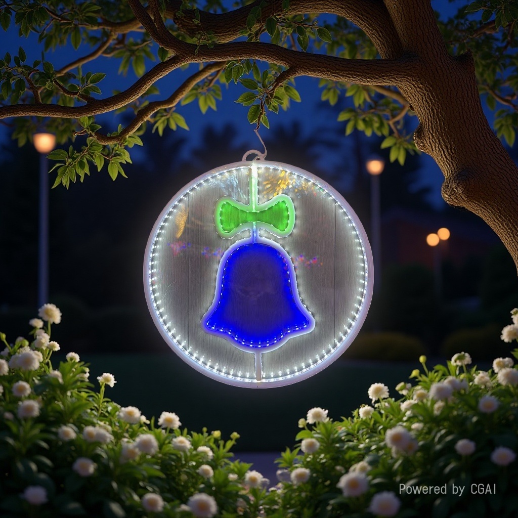 led小串灯/露营氛围灯/灯带/花朵灯罩/圣诞灯饰细节图