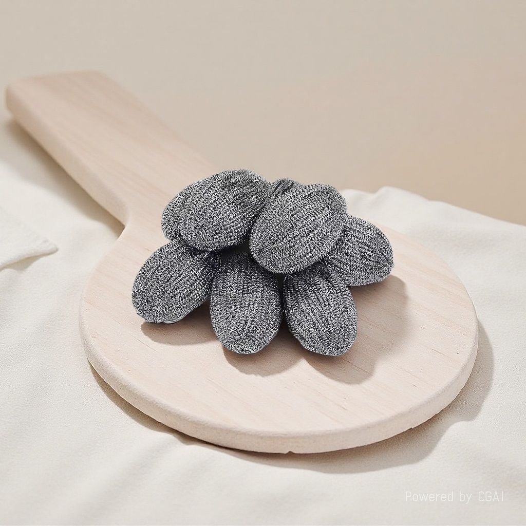 Miaojie Kitchen Cleaning Supplies Set: Steel wool pot cleaning balls, bath salt balls details Picture