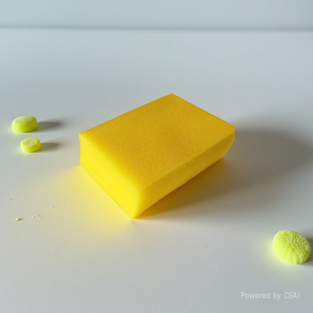 Medical hemostatic cotton bath sponge 100g, soft, absorbent and antibacterial care Specification image