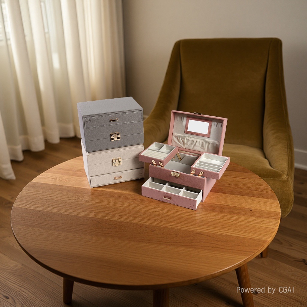 Desktop storage box, cosmetics storage box, multi-layer storage box, storage items, simple desktop organization box Application Scenario