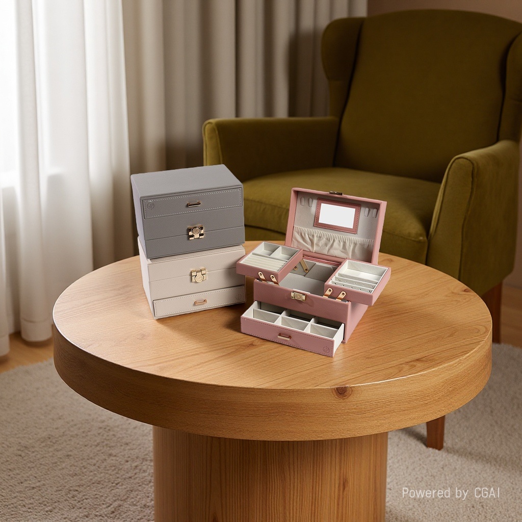 Desktop storage box, cosmetics storage box, multi-layer storage box, storage items, simple desktop organization box