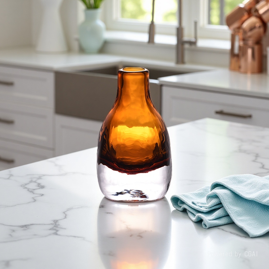 The glass ecological bottle is a simple, beautiful and practical home decoration vase Specification image