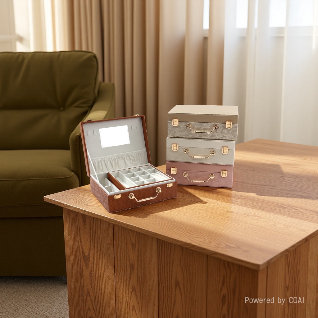 Jewelry box, storage box, jewelry box, necklace gift box, exquisite jewelry bag Application Scenario