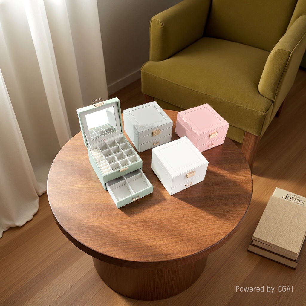 Desktop storage box, cosmetics storage box, divider storage, multi-purpose organizing box. 160732695 details Picture