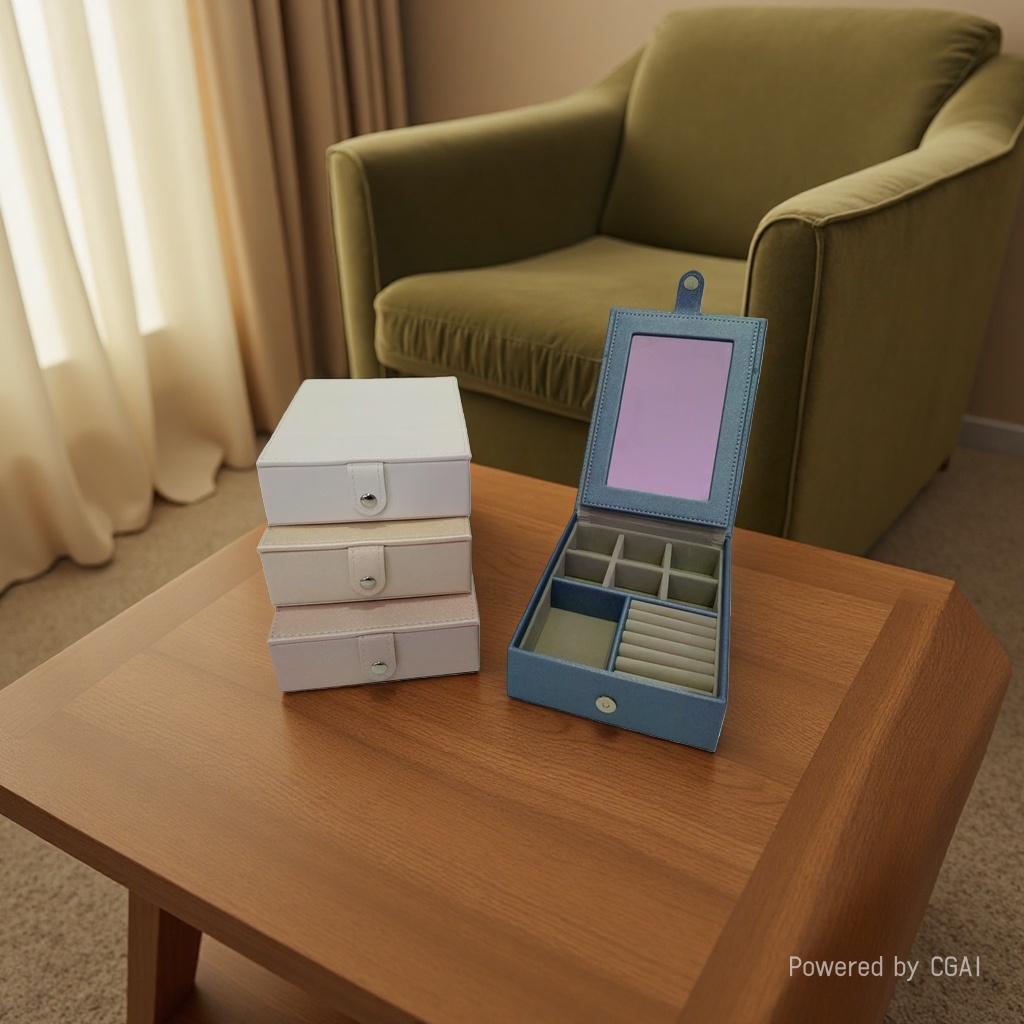 Cosmetics storage box, desktop storage box, storage supplies, cosmetics storage box, large capacity Specification image