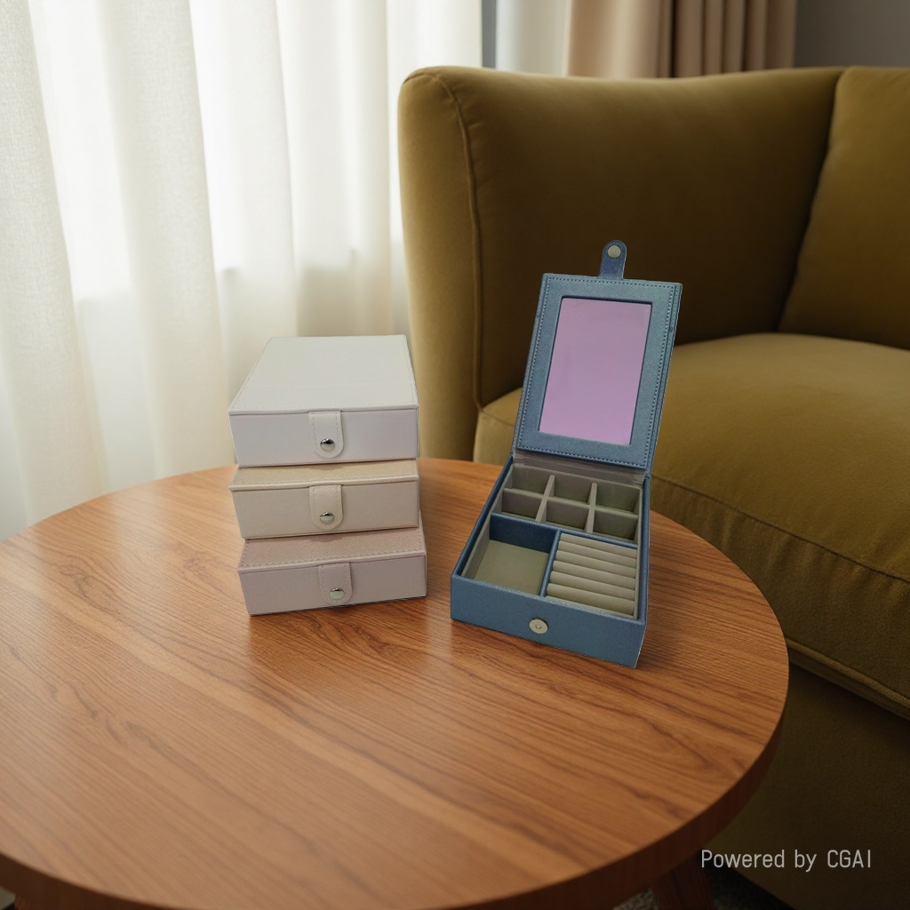 Cosmetics storage box, desktop storage box, storage supplies, cosmetics storage box, large capacity details Picture