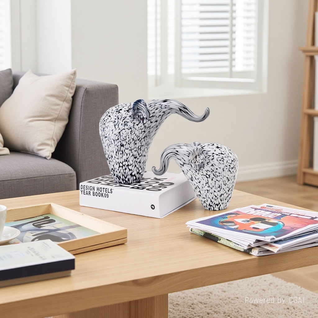 Elephant glass handicrafts