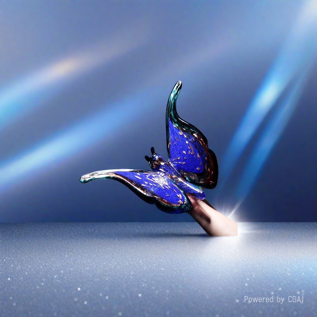 Butterfly glass handicrafts
