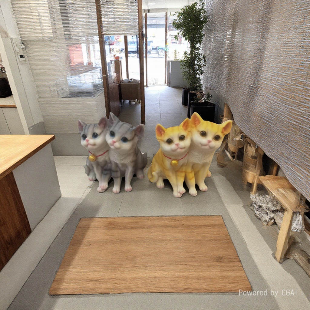 招财猫可爱猫咪摆件树脂工艺品摆件