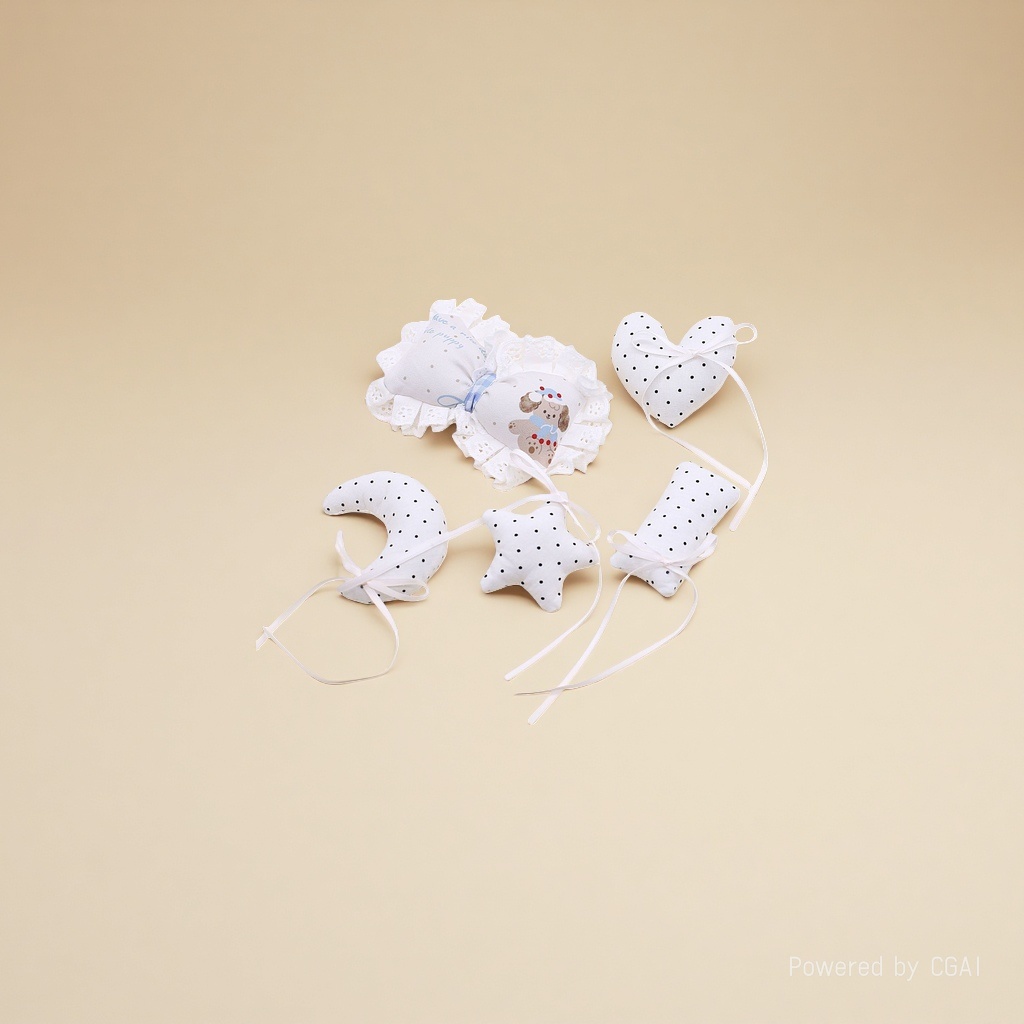Polka dot Moon Heart DIY clothing accessories, Five-pointed Star trendy bags and decorations Item Picture
