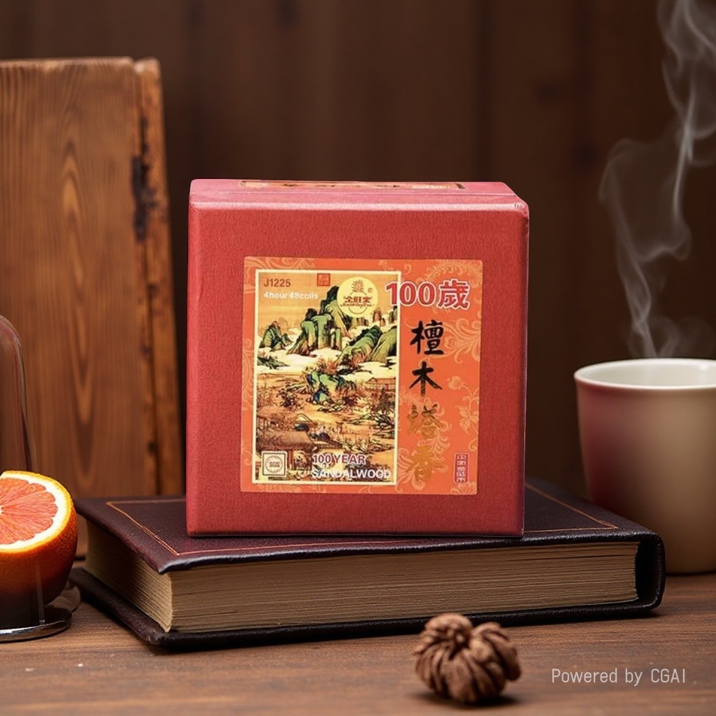 Jinwanglai Sandalwood Pagoda Incense Coil Incense 4-hour Pagoda Incense home Incense Offering for Buddha Sandalwood Incense Smokeless incense