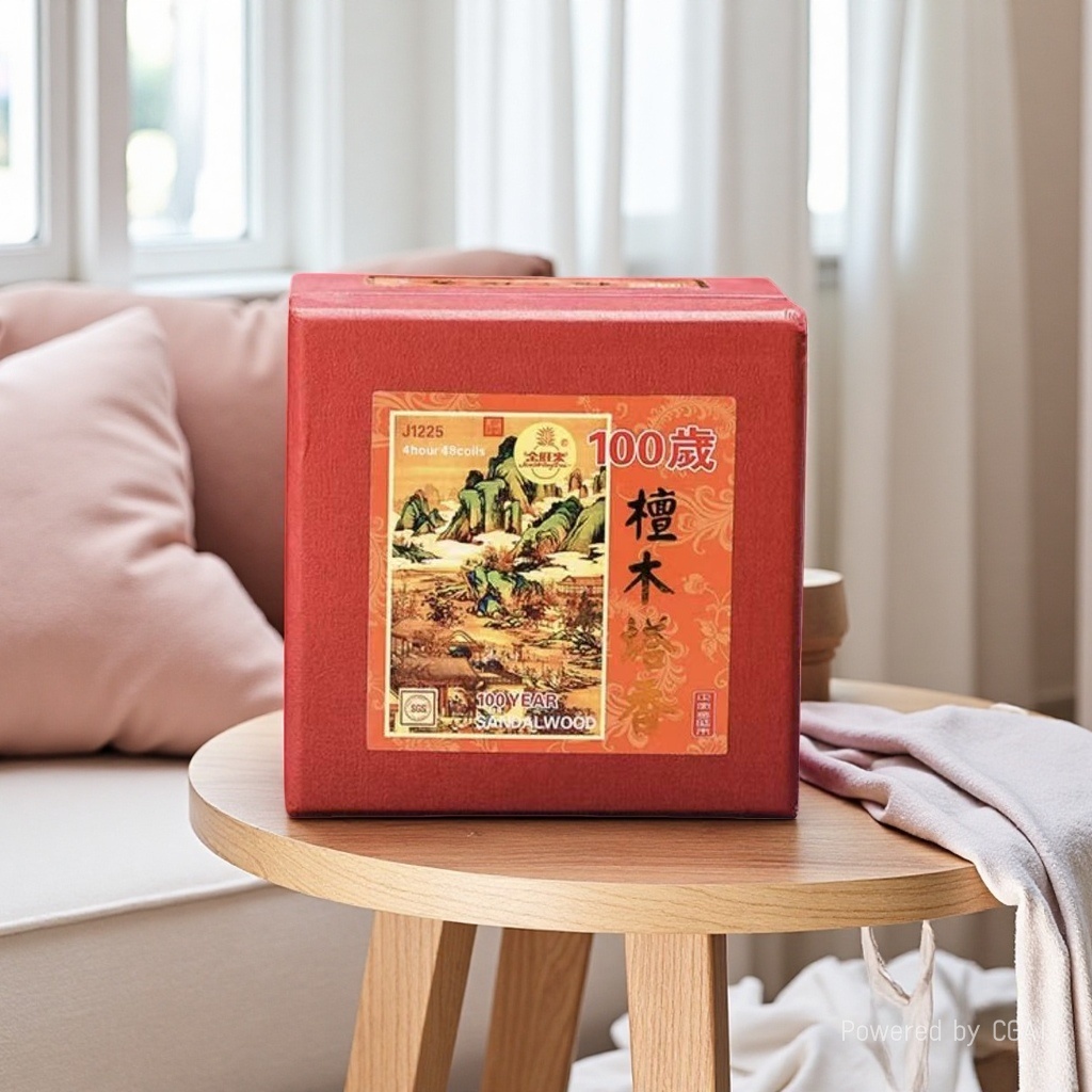 Jinwanglai Sandalwood Pagoda Incense Coil Incense 4-hour Pagoda Incense home Incense Offering for Buddha Sandalwood Incense Smokeless incense details Picture