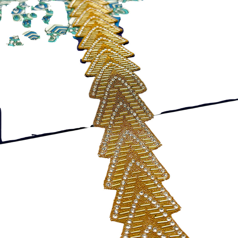 Hot melt adhesive hot drill strip, hot drill strip, glass water drill chain, diy clothing accessories