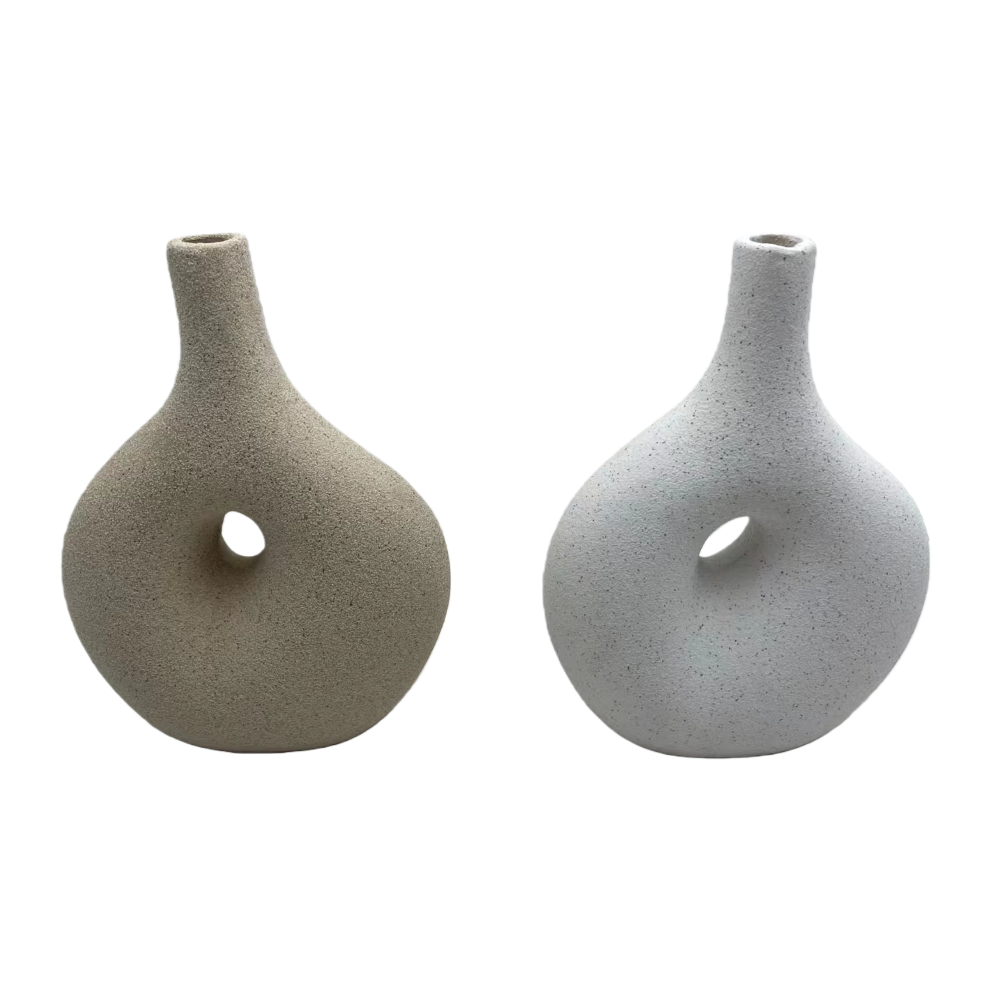 Creative abstract ceramic sand glaze vases, high-end decorative items, home living room decoration, table flower vases wholesale Item Picture