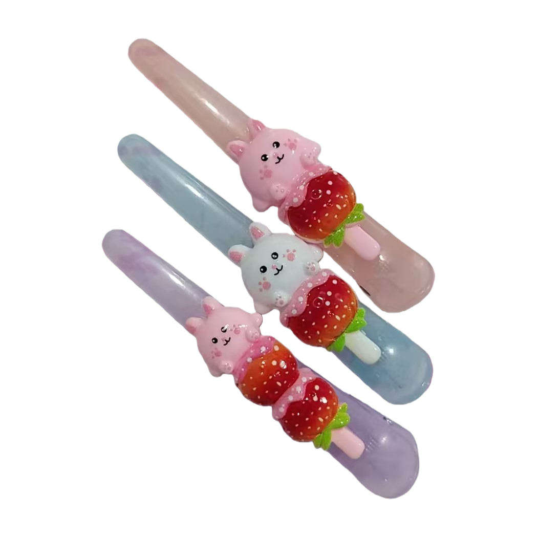 Cartoon sweet and cool style, light blue cartoon pattern long hair clip, Japanese cartoon versatile girl duckbill hair clip Item Picture
