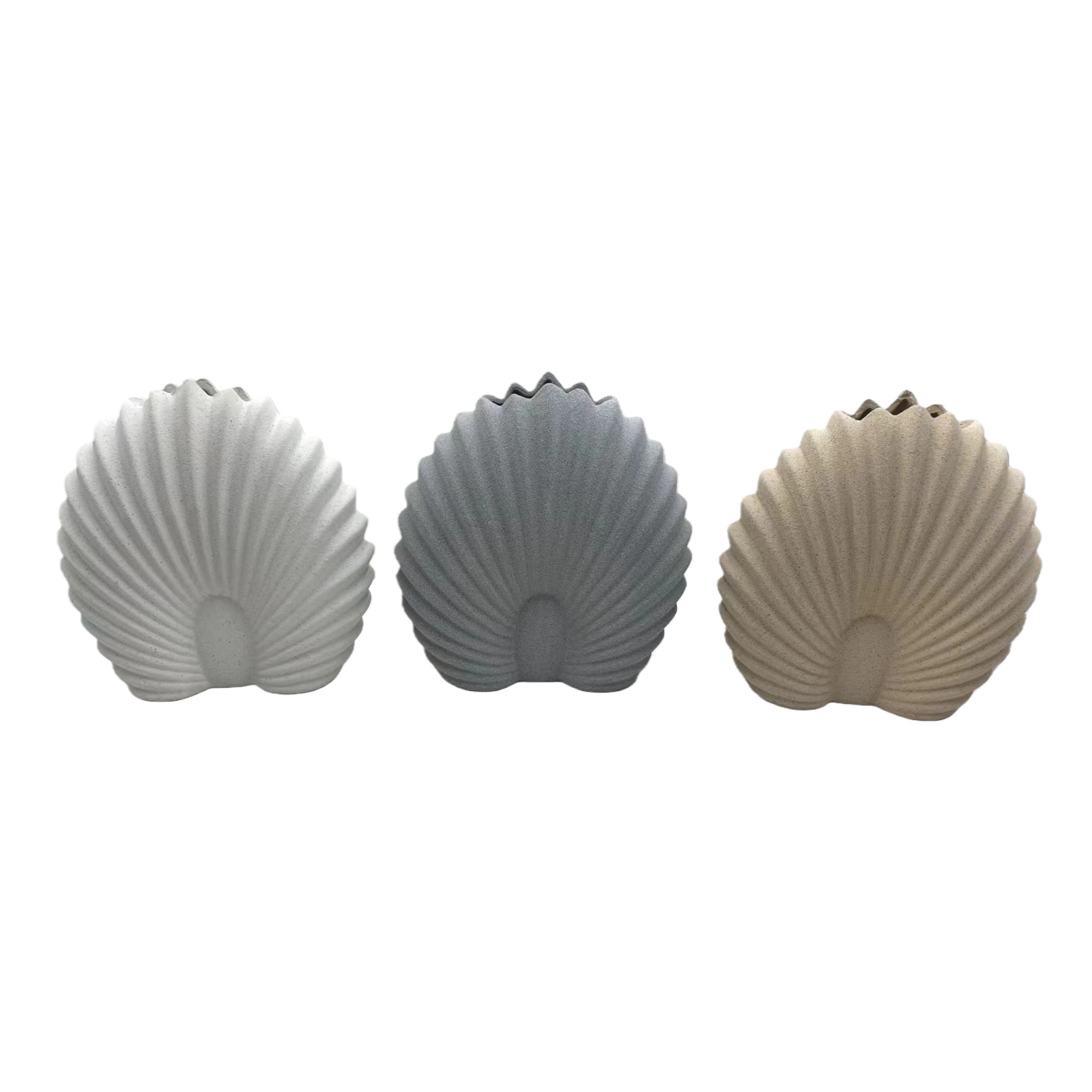 Nordic style light luxury home, shell ceramic sand glaze vase, fresh and dried flower decorative items, living room, dining table, entrance hall flower vases Item Picture