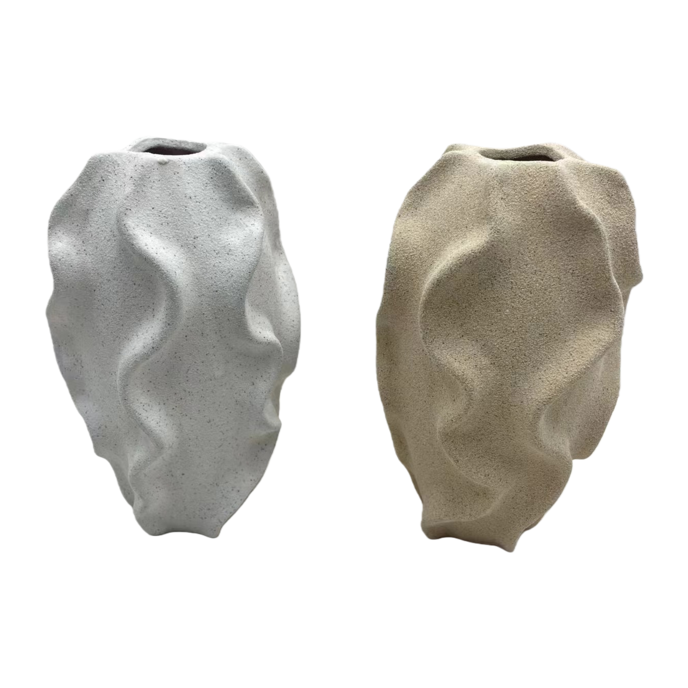 Wholesale of Nordic style light luxury home ceramic sand glaze vases, fresh and dried flower decorative items, living room, dining table and entrance hall flower vases Item Picture