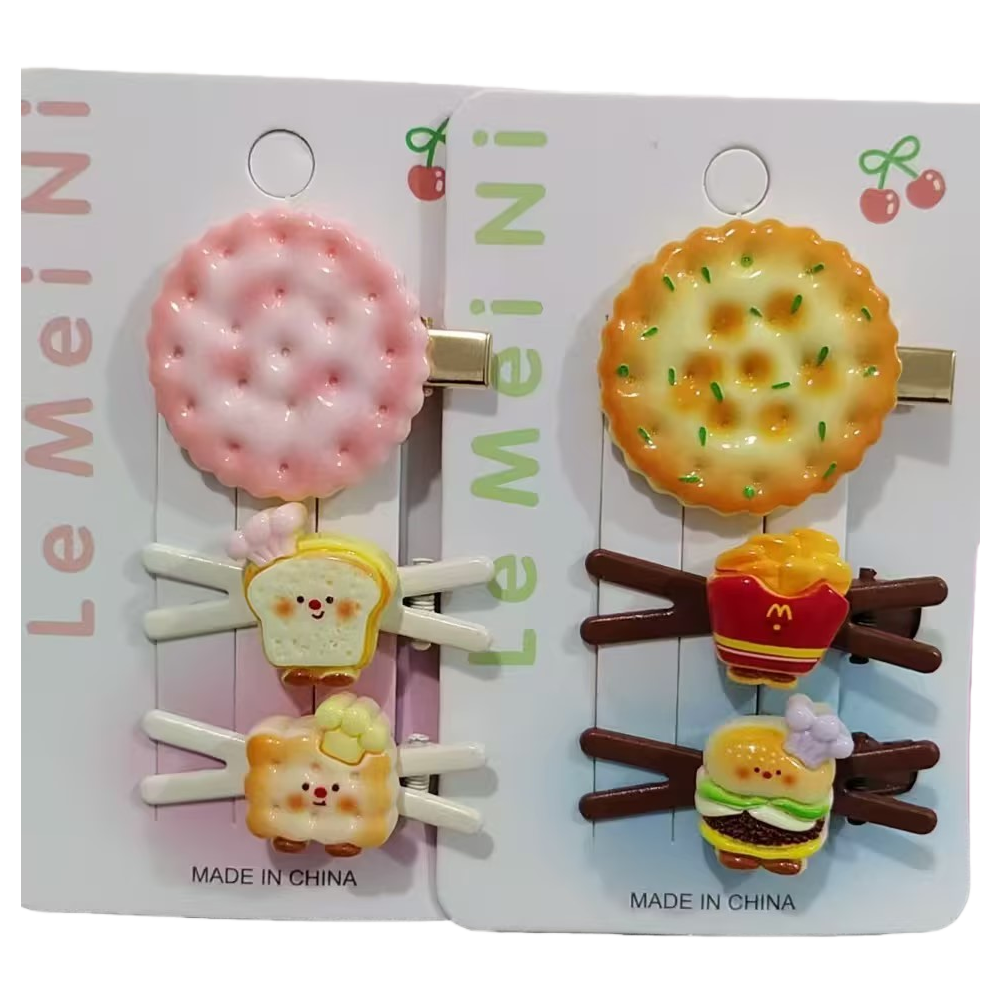 Korean-style hairpins, women's fashion set, high-end hairpins, barcode hair accessories, headwear, side bangs clips Item Picture