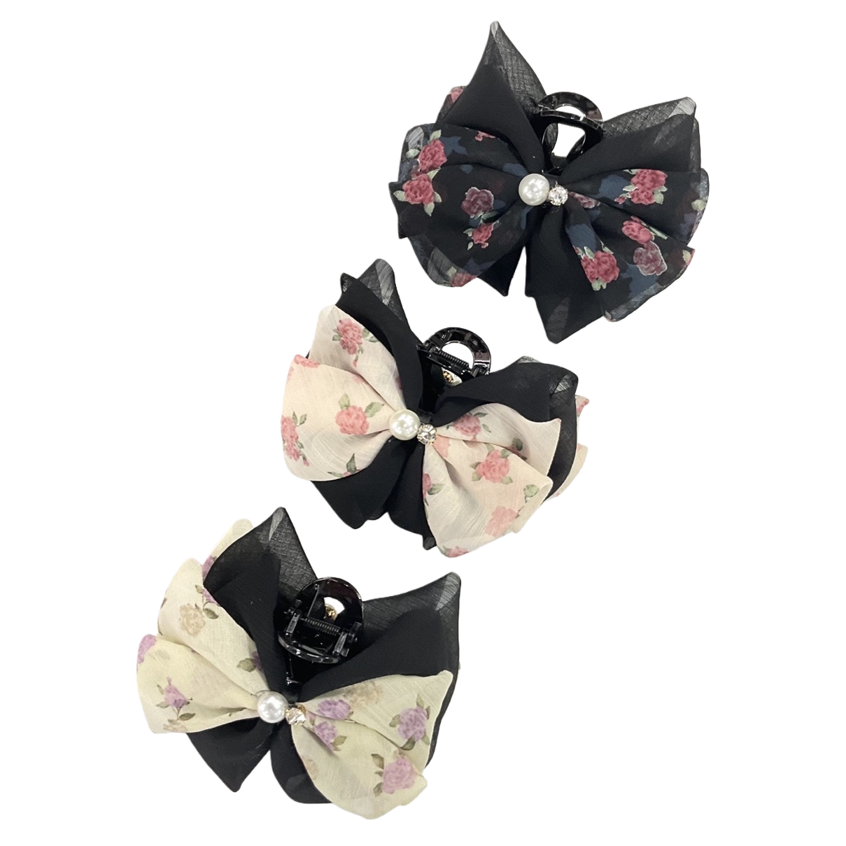The oversized claw clip, shark clip, high-end double-sided bow hair clip, and the back of the head hair accessory of the princess on the run Item Picture