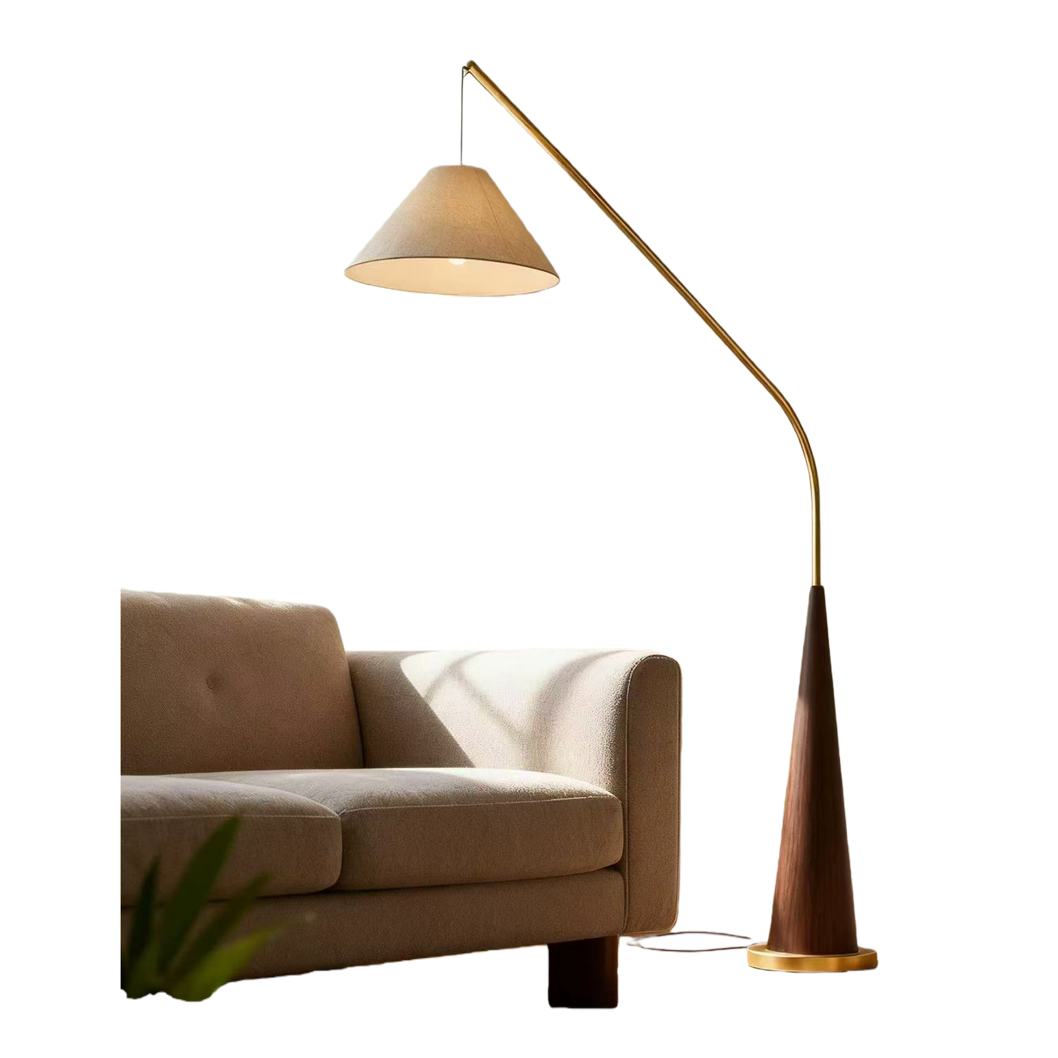 Modern, simple and creative sunset standing learning multi-functional floor lamp, home solid color floor lamp Item Picture