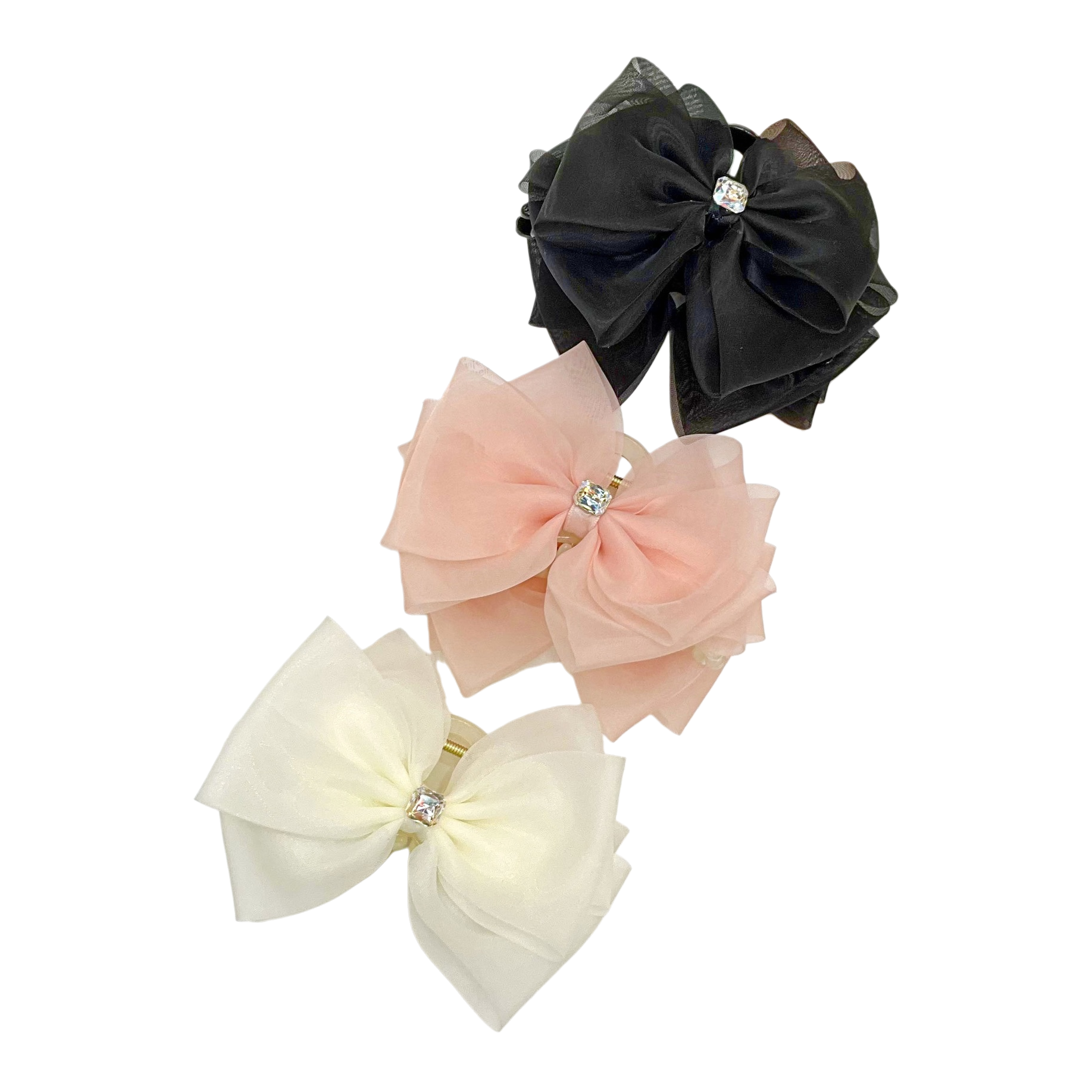 Bow shark clip, hairpin, hair accessory, anti-slip and firm hairpin, cute women's hair accessory Item Picture