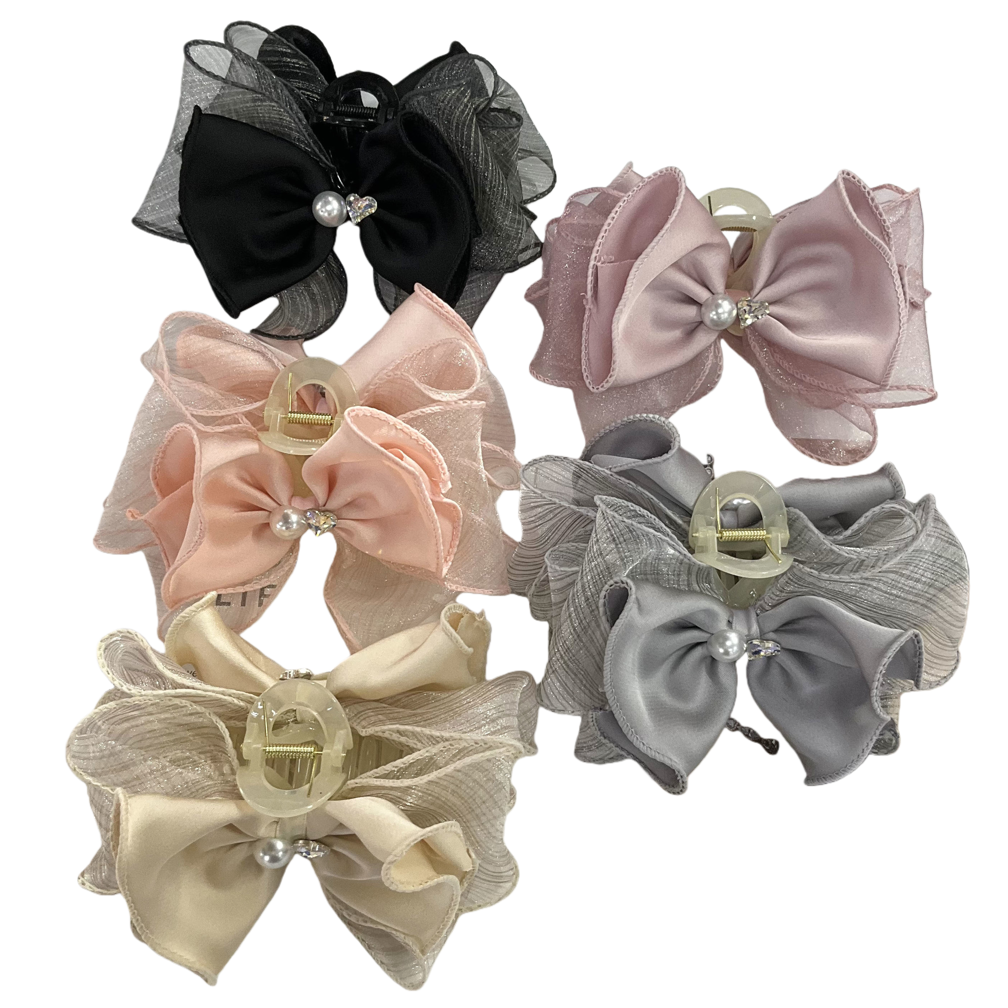 Bow shark clip hairpin, grappling clip hair accessory, cute, fashionable, versatile and niche accessory for women Item Picture