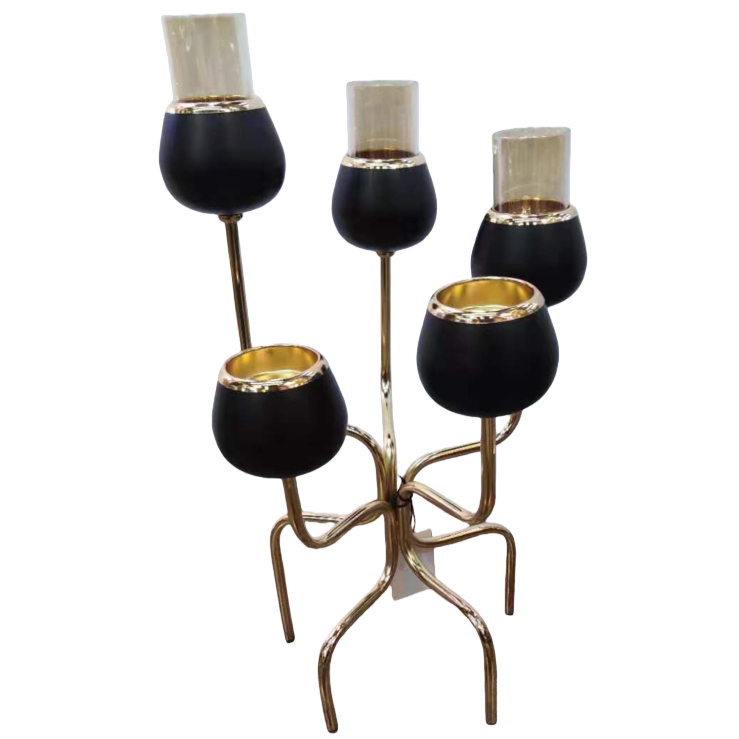 烛台/玻璃烛台/蜡烛工艺品/蜡烛香薰玻璃杯/烛台摆件白底实物图