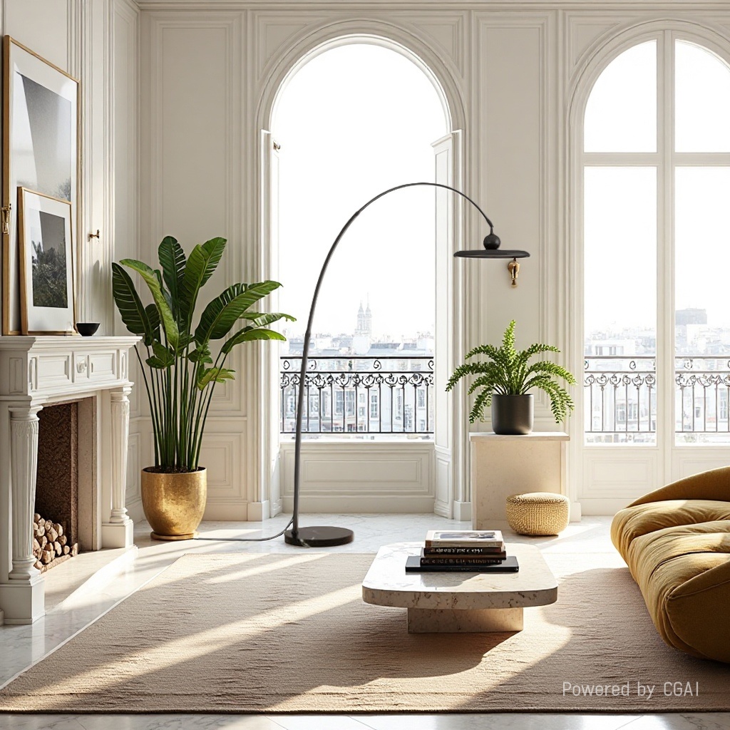 Modern, simple and creative sunset standing learning multi-functional floor lamp, fashionable floor lamp Application Scenario