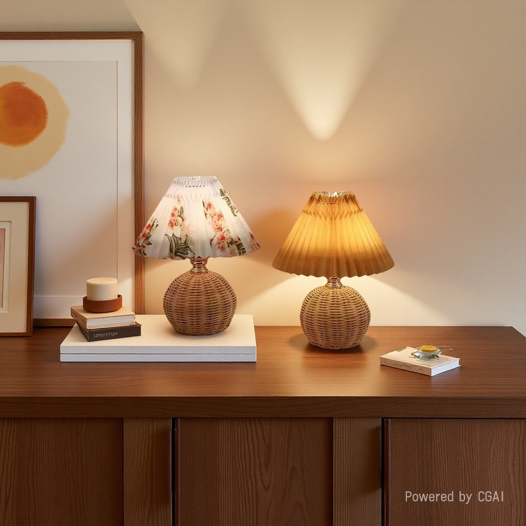 Desktop lamp, ambient sunset lamp, general lighting table lamp, night light, home decoration table lamp details Picture