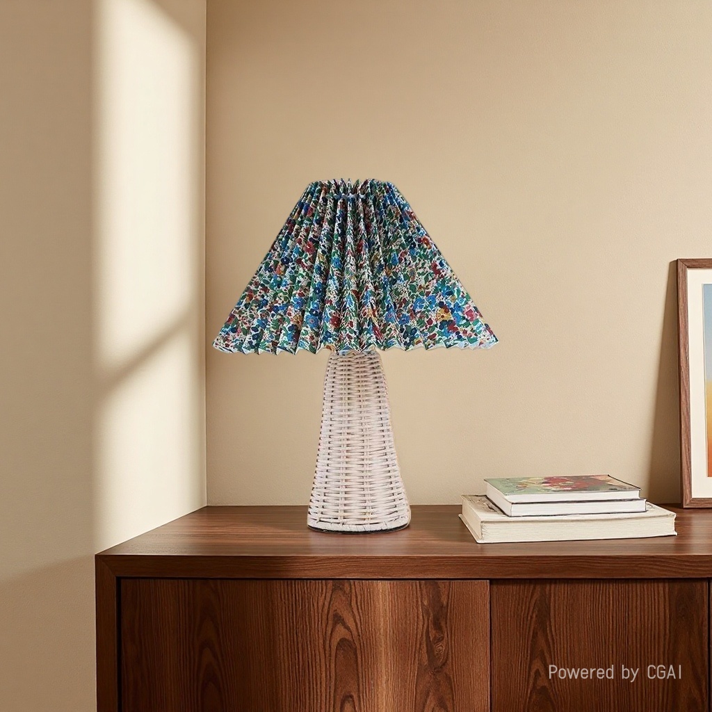 Wicker night light, desktop light, atmosphere sunset light, general lighting table lamp, night light, home decoration table lamp Specification image