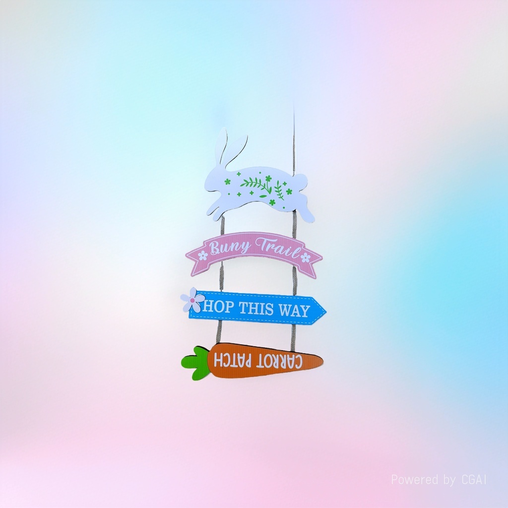 Pink banner rabbit lantern decorations, festival party supplies, wedding period supplies details Picture