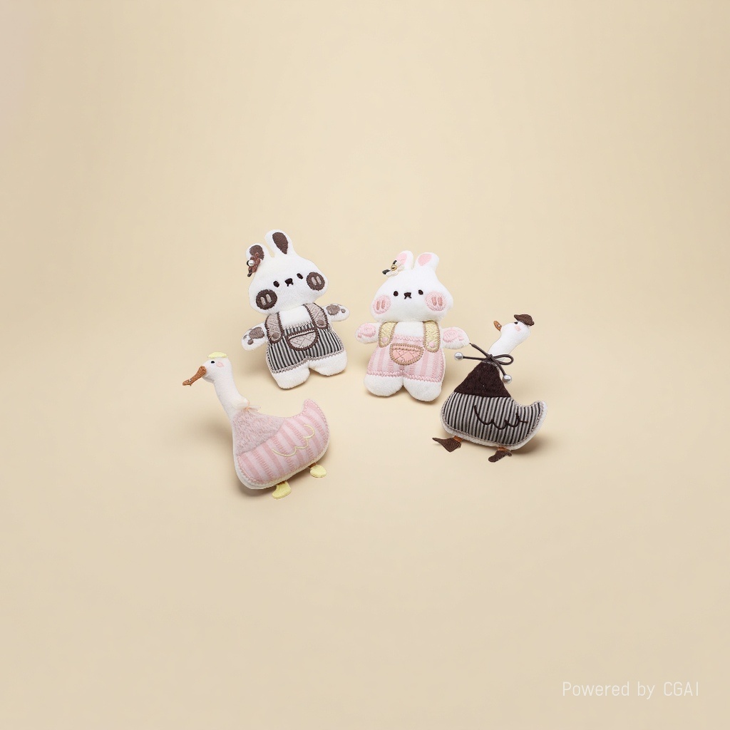 Korean-style forest-themed cute fabric cartoon goose accessories, children's clothing socks, bags, clothing, duck accessories and accessories from the manufacturer Application Scenario