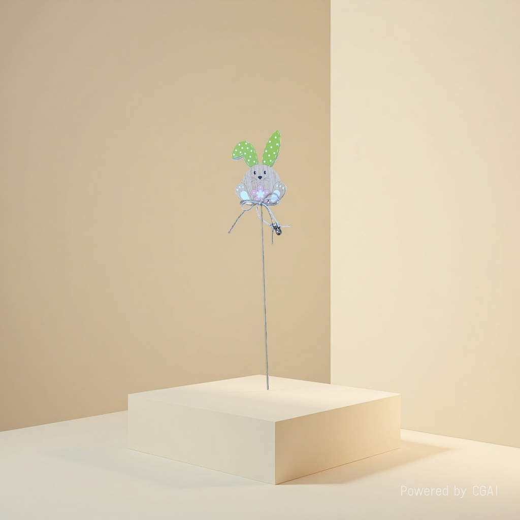 Wooden rabbit creativity, ornaments and accessories details Picture