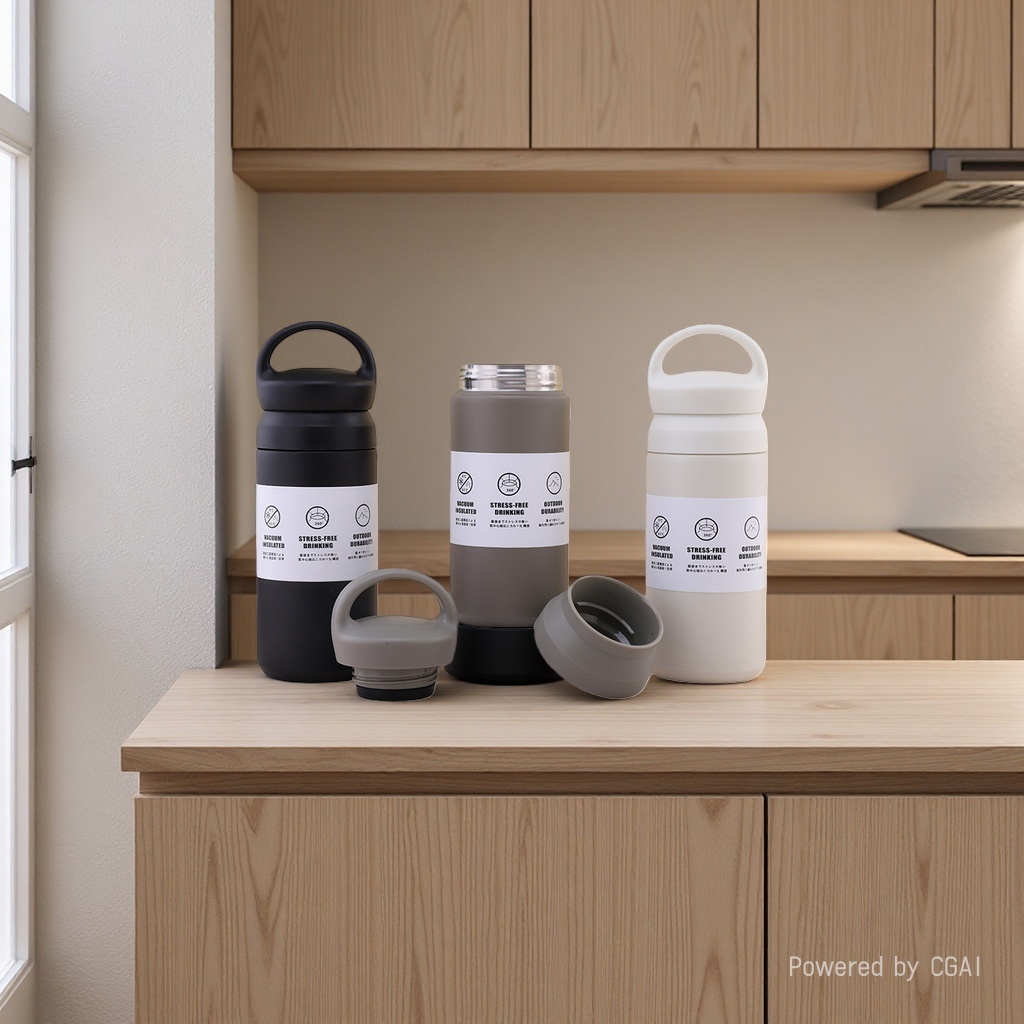Nuevo acero inoxidable 304 tazas aislantes de doble capa tazas de café elemento de coche tazas de cuerpo recto portátil portátil taza de agua 350ml Specification image