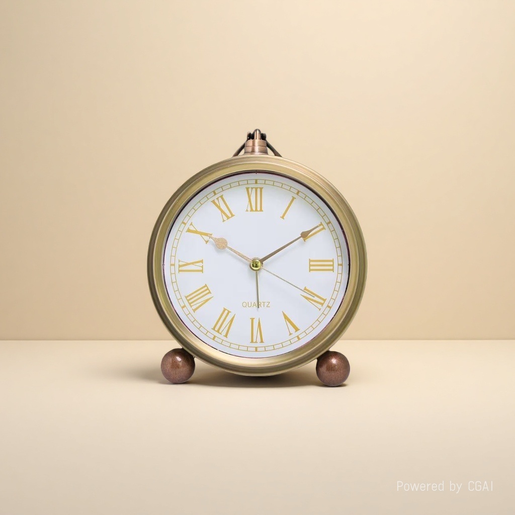 Retro-style smart alarm clock bedside table clock details Picture