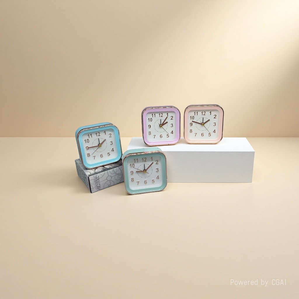 Gold-plated digital smart bedside alarm clock Application Scenario