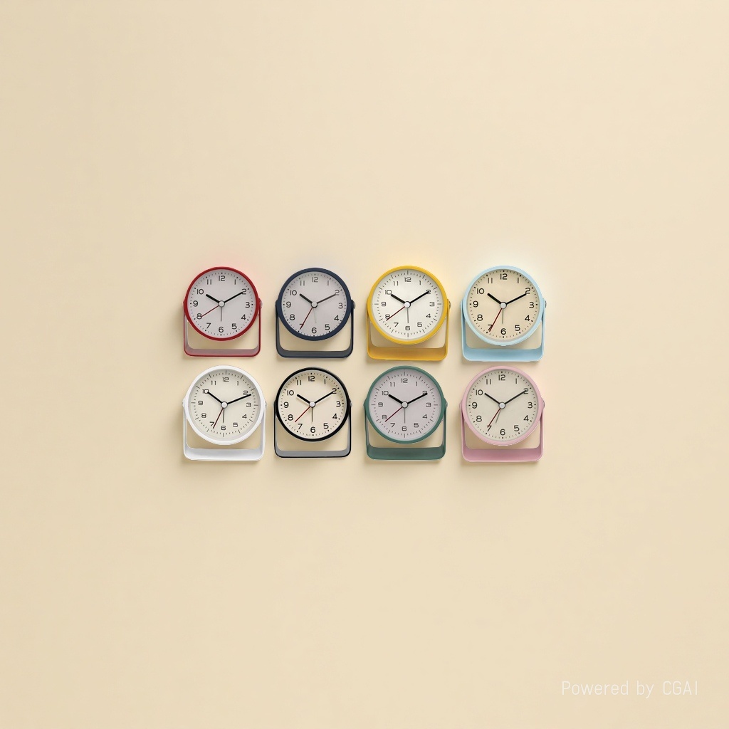 Colorful table clock, smart alarm clock, bedside clock Application Scenario
