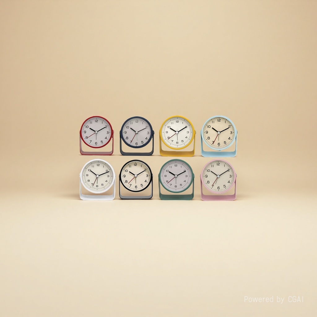 Colorful table clock, smart alarm clock, bedside clock