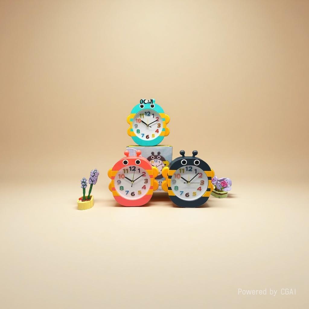 Cartoon-shaped smart alarm clock bedside clock