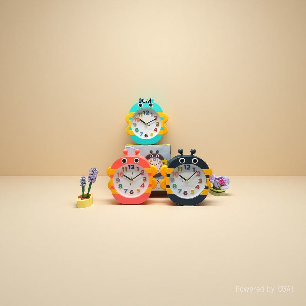 Cartoon-shaped smart alarm clock bedside clock Specification image