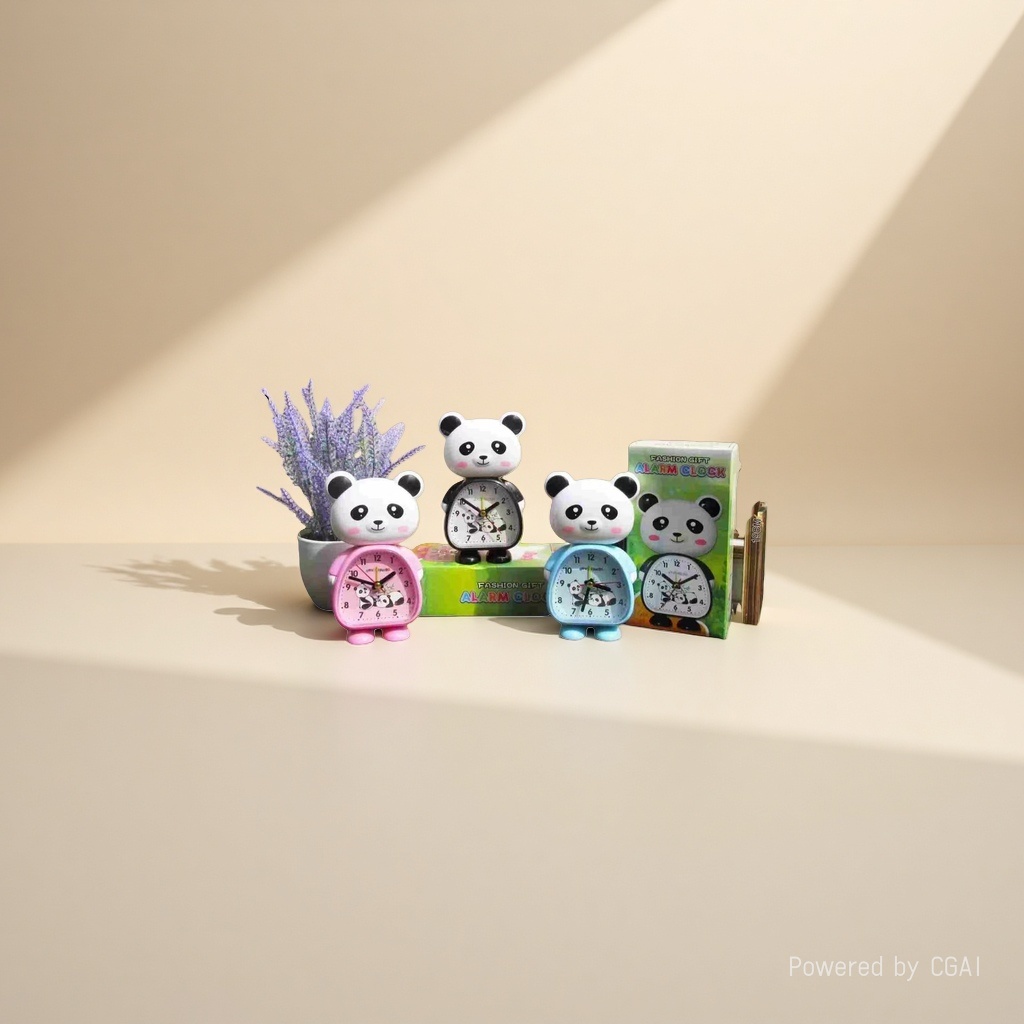 Cartoon Panda Smart Bedside alarm clock Application Scenario