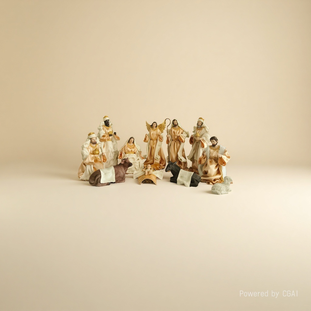 Scene display of the Nativity figure of Jesus Specification image