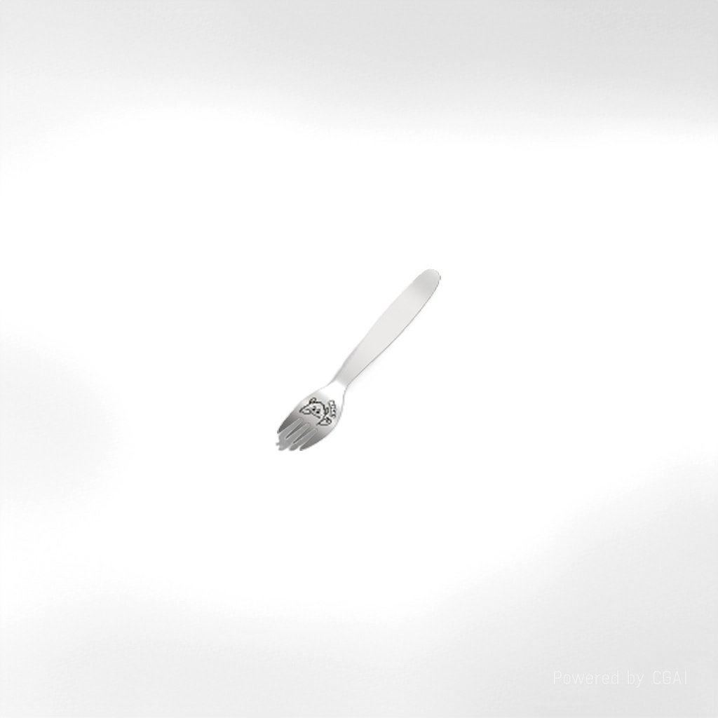 刀叉餐具C11505-SN-G2儿童辅食叉-砂光宝宝辅食专业餐具家用餐具叉子双眼怪单眼怪三眼怪 Specification image