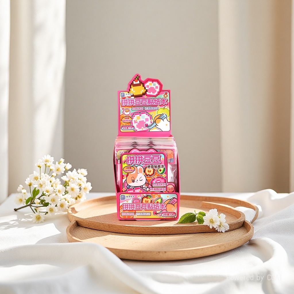 Creative stickers, 3D stereoscopic stickers, landscape stickers, bean paste sticker cards + bean paste sticker cards