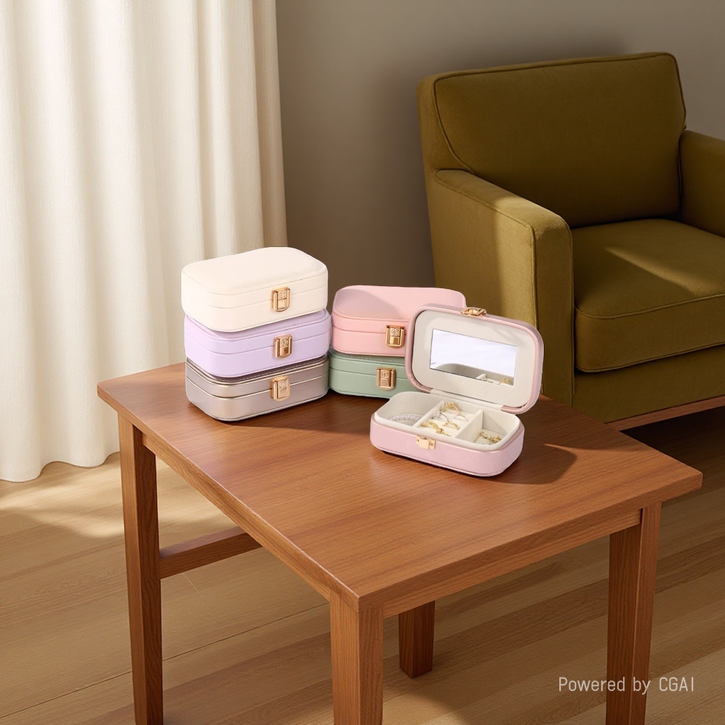 Jewelry storage box, jewelry bag, bracelet box, necklace gift box, simple dust-proof storage box Application Scenario