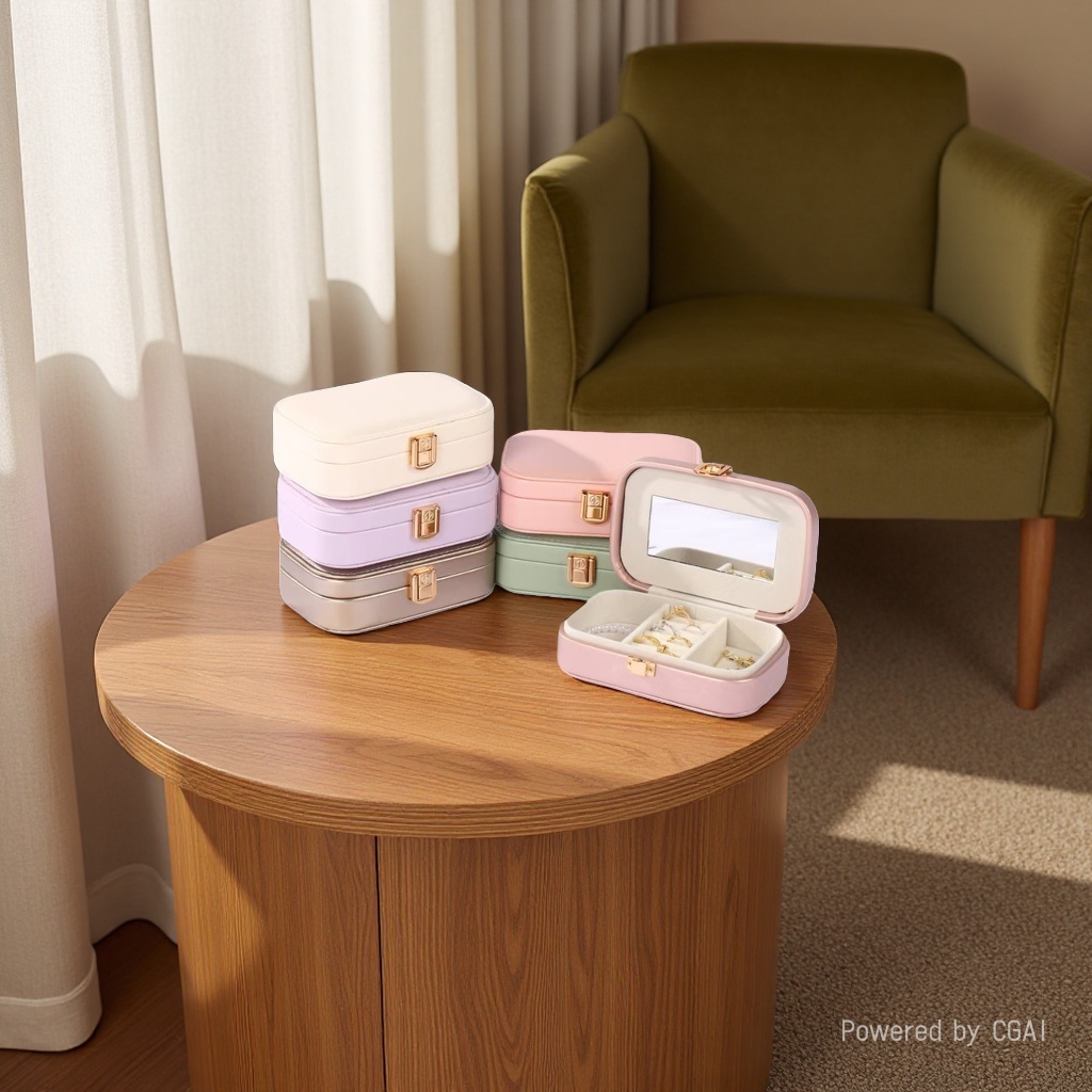 Jewelry storage box, jewelry bag, bracelet box, necklace gift box, simple dust-proof storage box Specification image