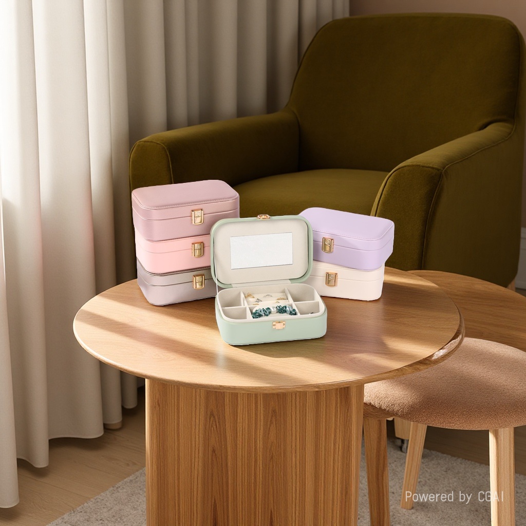 Jewelry, luggage, storage box, jewelry box, necklace gift box, simple and elegant, dust-proof and anti-oxidation