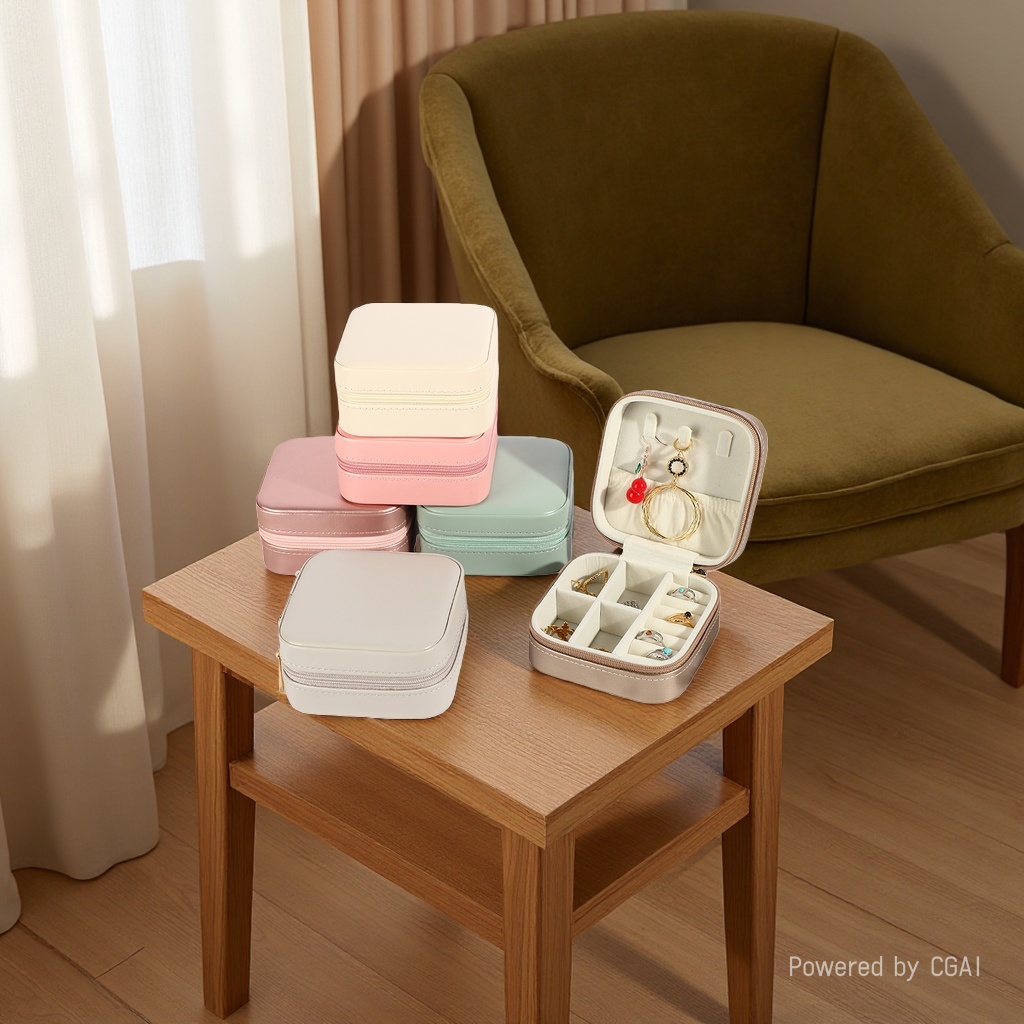 Jewelry storage box, jewelry bag, bracelet box, necklace gift box, simple and dust-proof storage box. 134618055 Specification image
