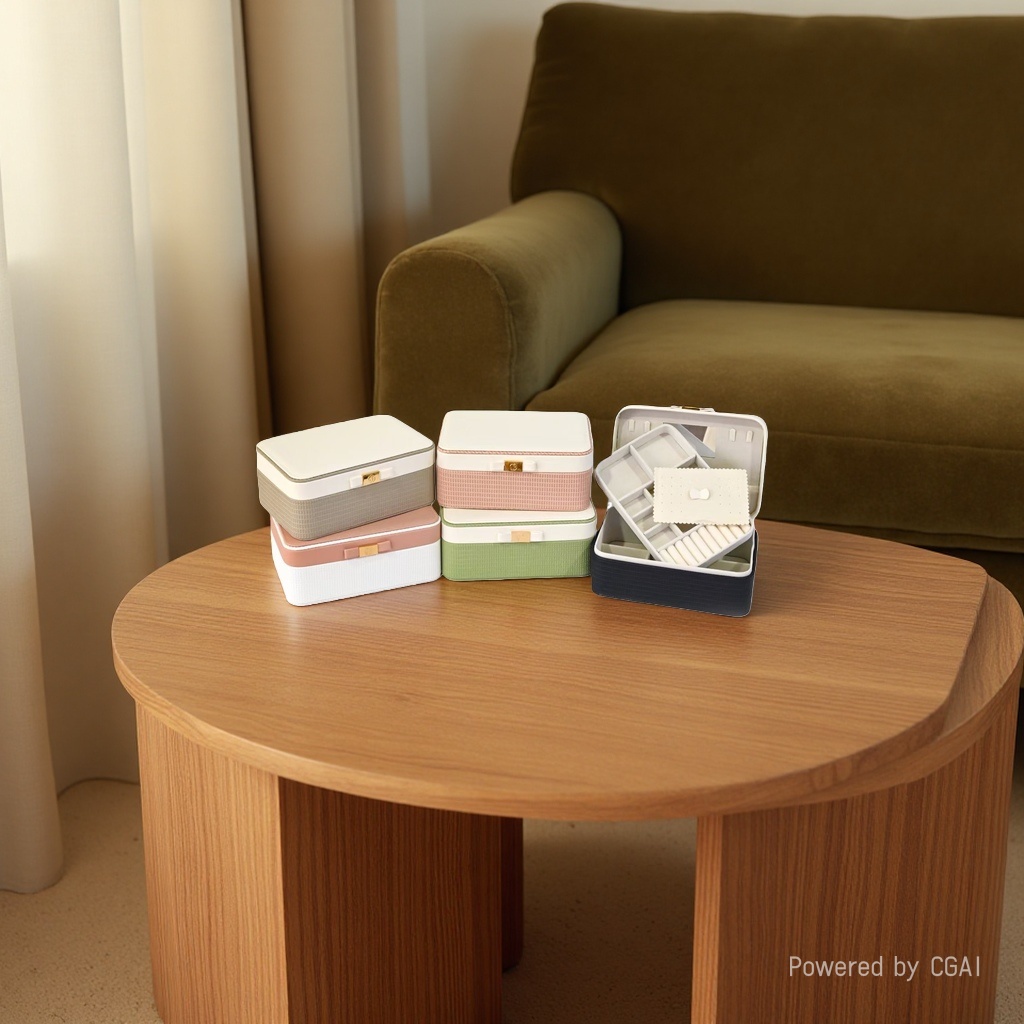 Desktop storage box, cosmetic storage box, multi-layer storage box, storage box, storage items details Picture